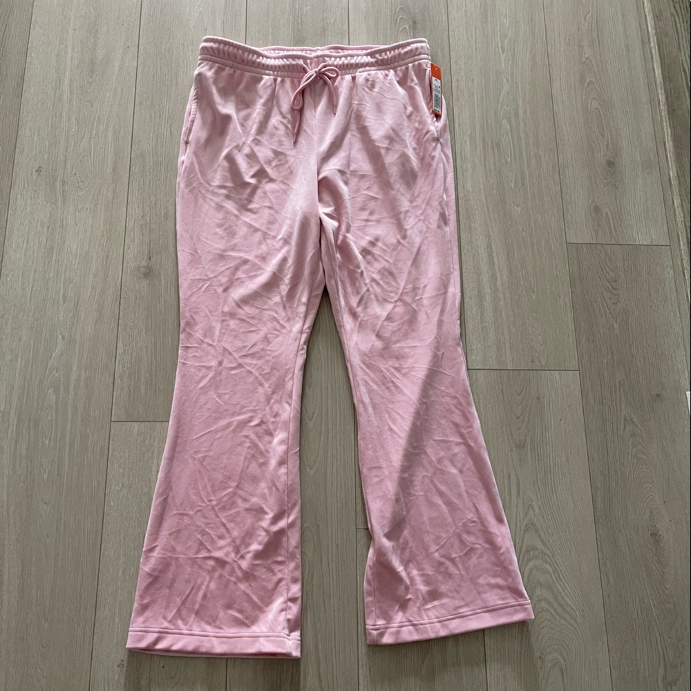 Womens Pink Flare Leggings